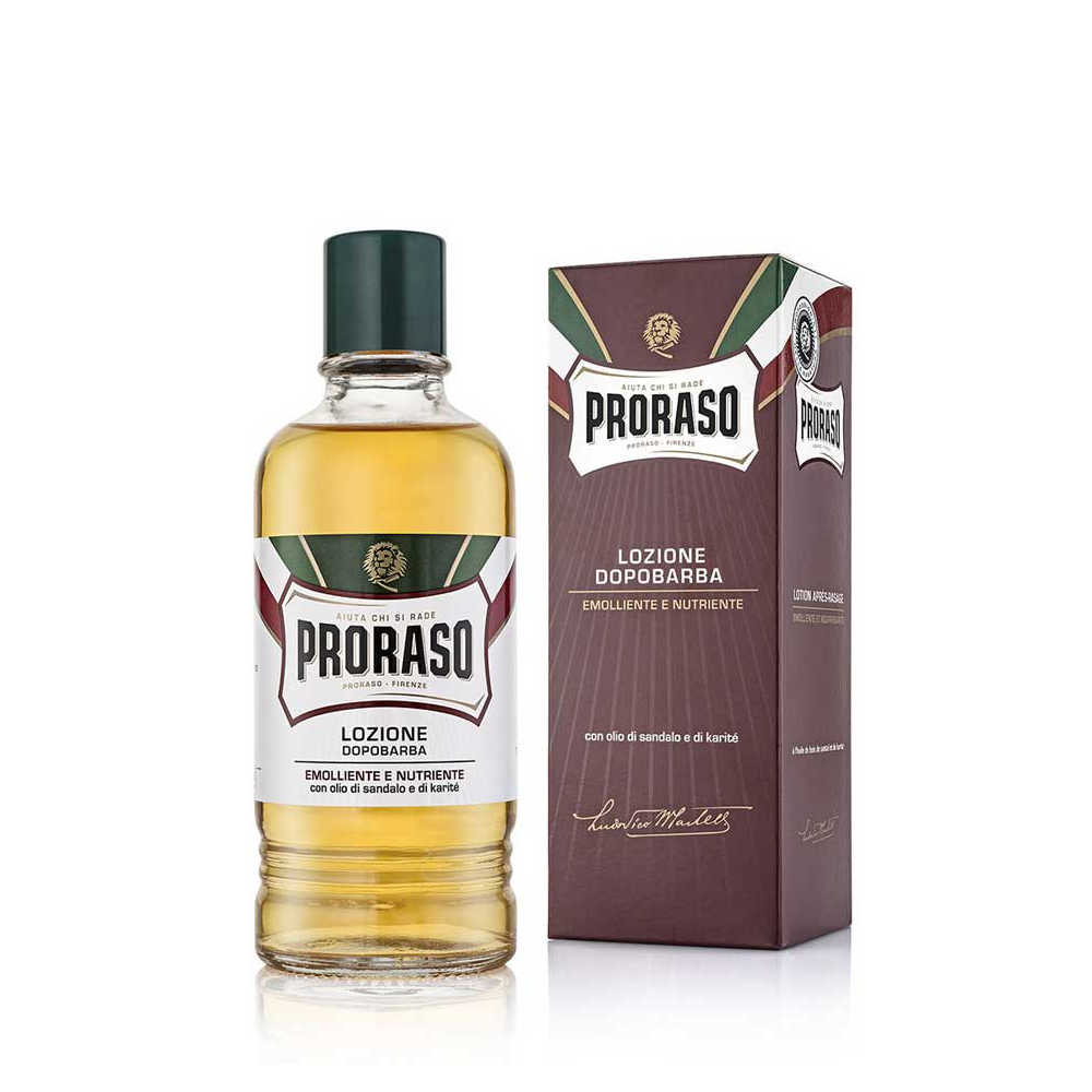 PROFESSIONAL after shave sandalwood-karite lotion 400 ml - Plureals