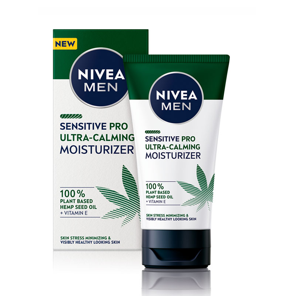 MEN SENSITIVE PRO moisturizing-soothing face cream 75 ml - Plureals