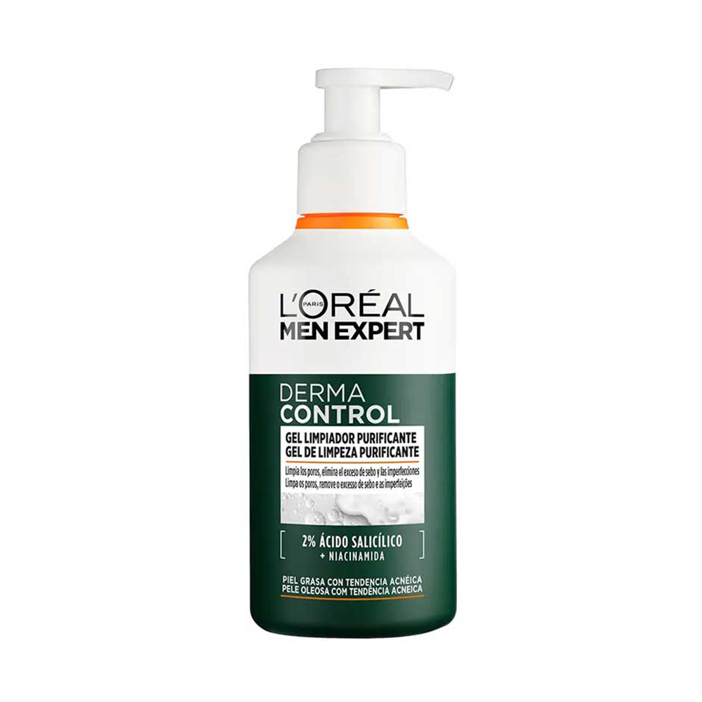 MEN EXPERT DERMA CONTROL purifying cleansing gel 260 ml - Plureals