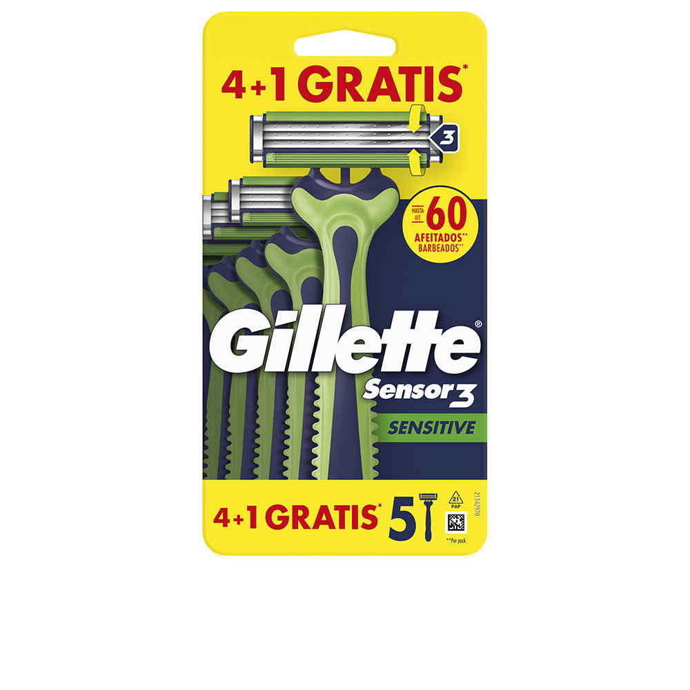 GILLETTE SENSOR3 SENSITIVE disposable razor blades 5 units