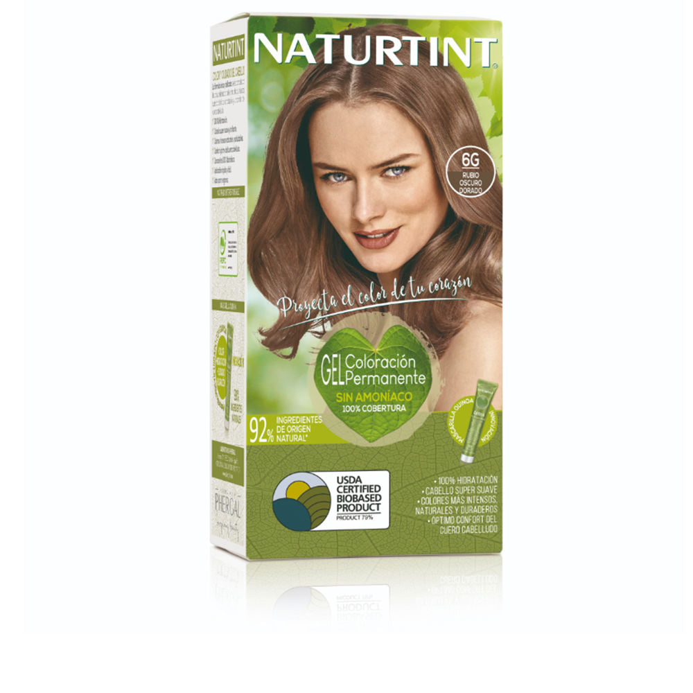NATURTINT ammonia-free hair dye #6G-Dark Golden Blonde 170 ml - Plureals
