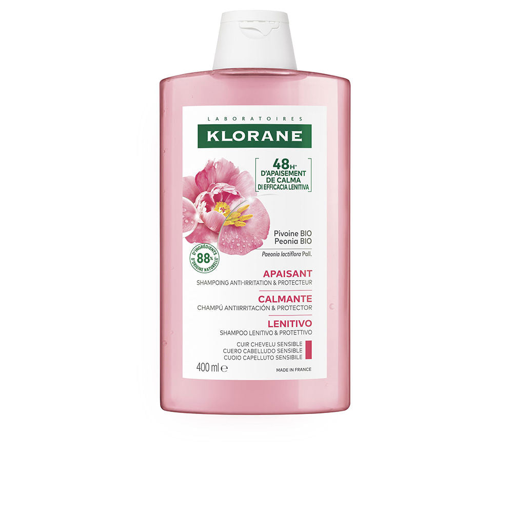 Shampooing apaisant bio à la pivoine
