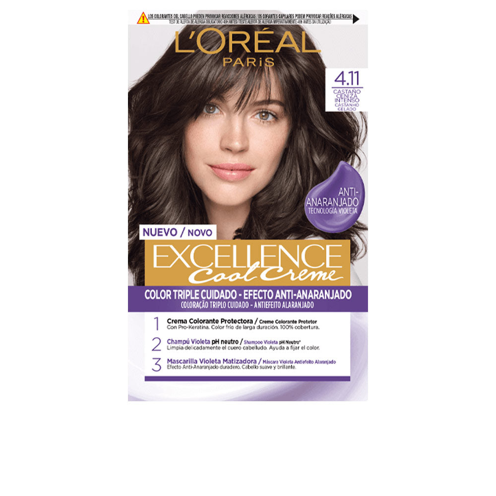 Coloration permanente — n°4.11 Châtain cendré cendré