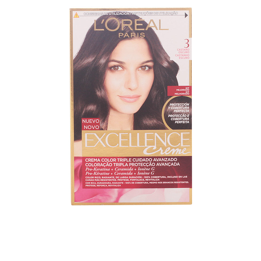 EXCELLENCE Creme dye #3-dark brown 192 ml - Plureals
