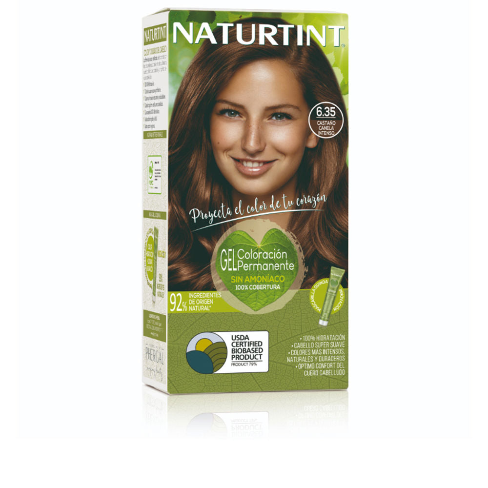 NATURTINT ammonia-free dye #6.35-Intense Cinnamon Chestnut 170 ml - Plureals