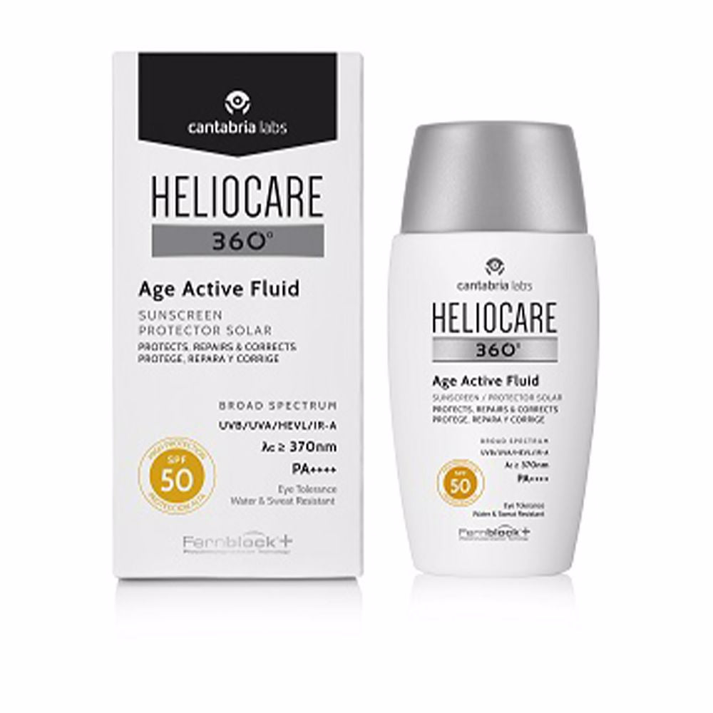 HELIOCARE 360° fluid sunscreen prevents and corrects signs of photoaging SPF50 50 ml - Plureals