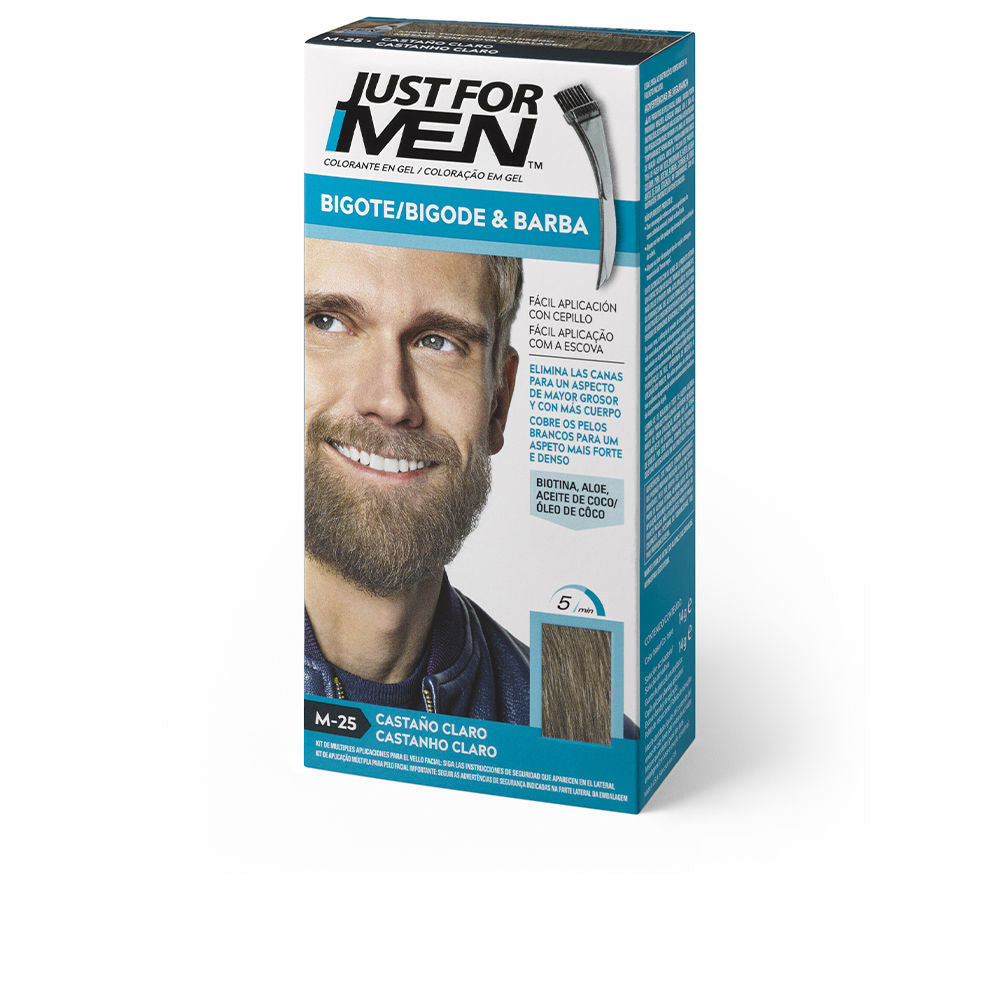 COLORANT in gel for mustache, beard and sideburns #light brown 15 ml - Man