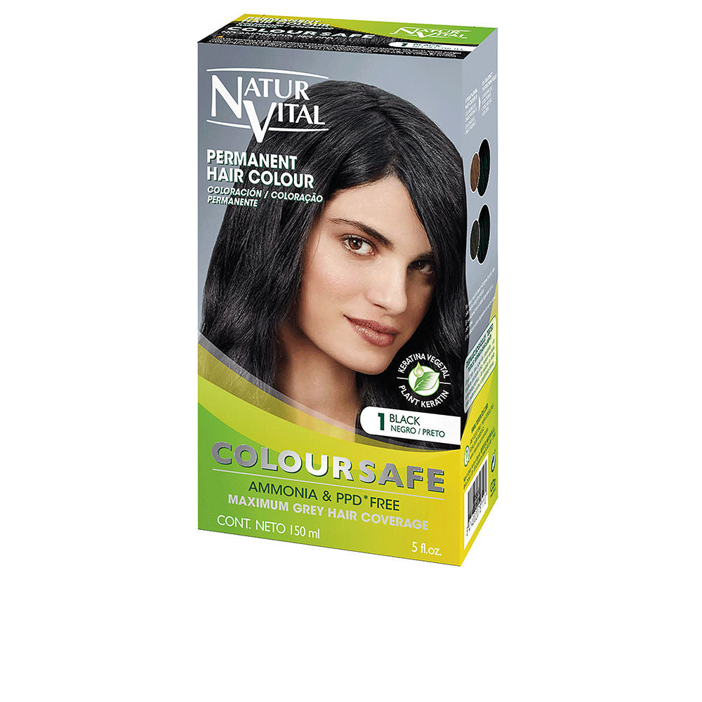 COLOURSAFE permanent dye #1-black - Plureals