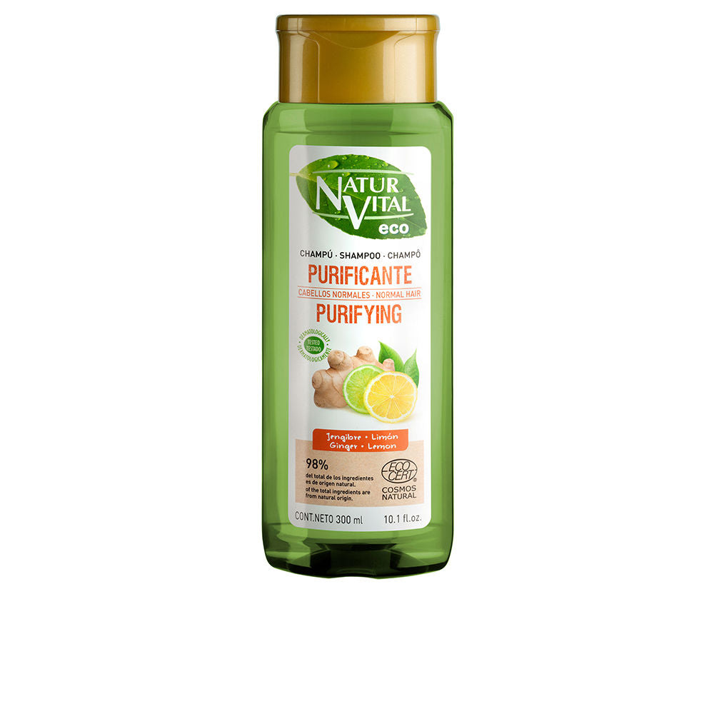 ECO PURIFYING ginger and lemon shampoo 300 ml - Plureals