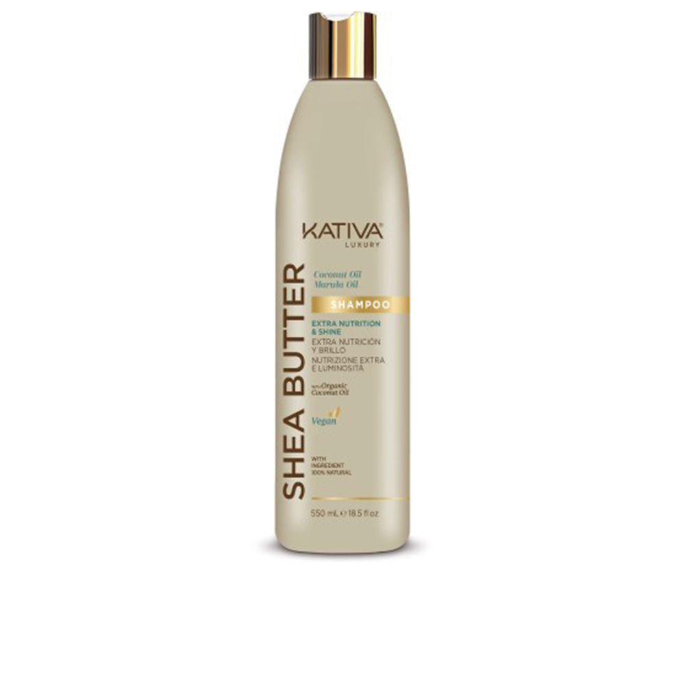 SHEA BUTTER coconut &amp; marula oil shampoo 550 ml - Plureals