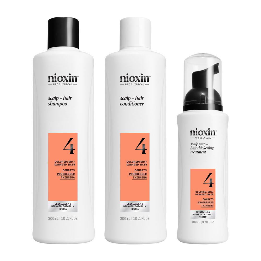 Coffret densité — System 4 (cheveux colorés, finesse avancée) — 3 produits