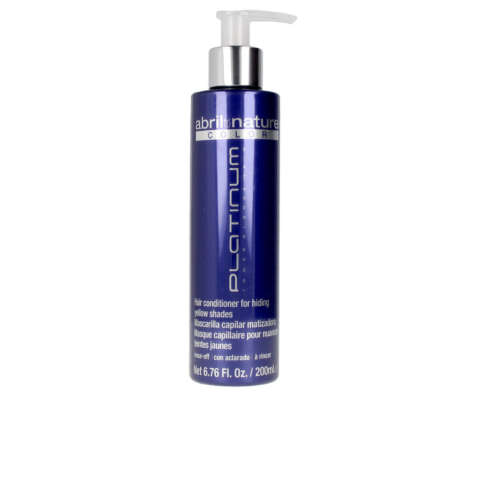 COLOR platinum hair conditioner hiding yellow shades 200 ml - Plureals