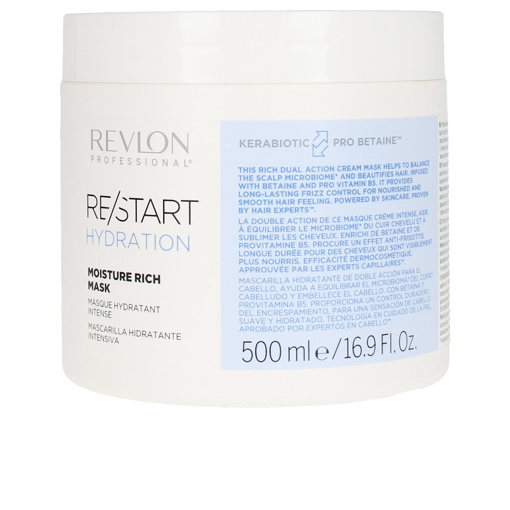 RE-START hydratation rich mask 500 ml - Plureals