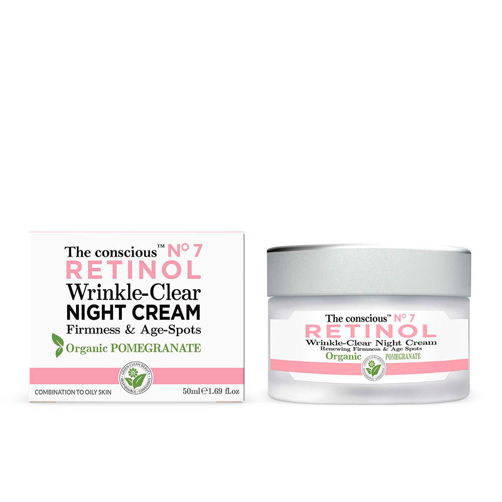 Crème de Nuit Anti-Rides Rétinol Grenade Bio The Conscious