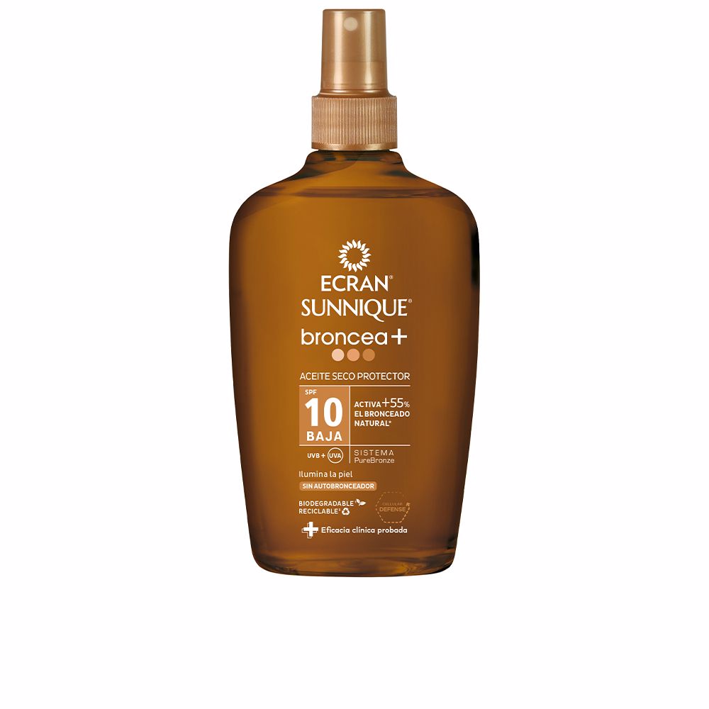 ECRAN SUNNIQUE BRONZE+  oil SPF10 200 ml