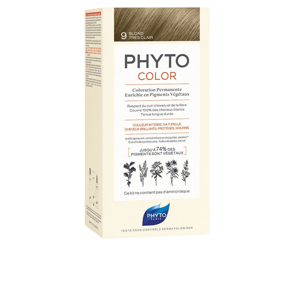 PHYTOCOLOR #9-rubio muy claro 4 u - Plureals