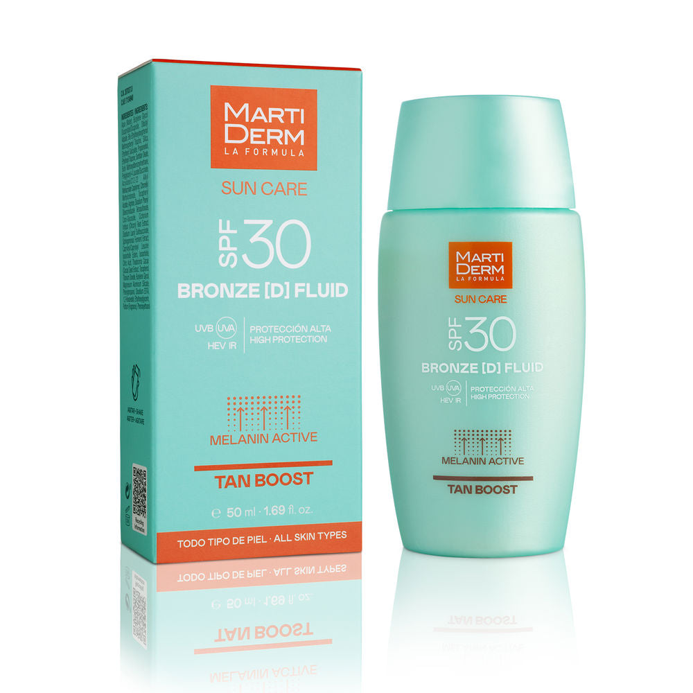 SUN CARE BRONZE [D] tanning fluid sunscreen SPF30 50 ml - Plureals