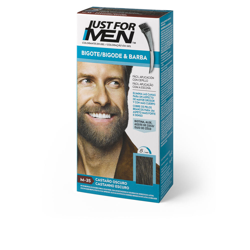 JUST FOR MEN homme coloration gel moustache, barbe et favoris #castaño oscuro