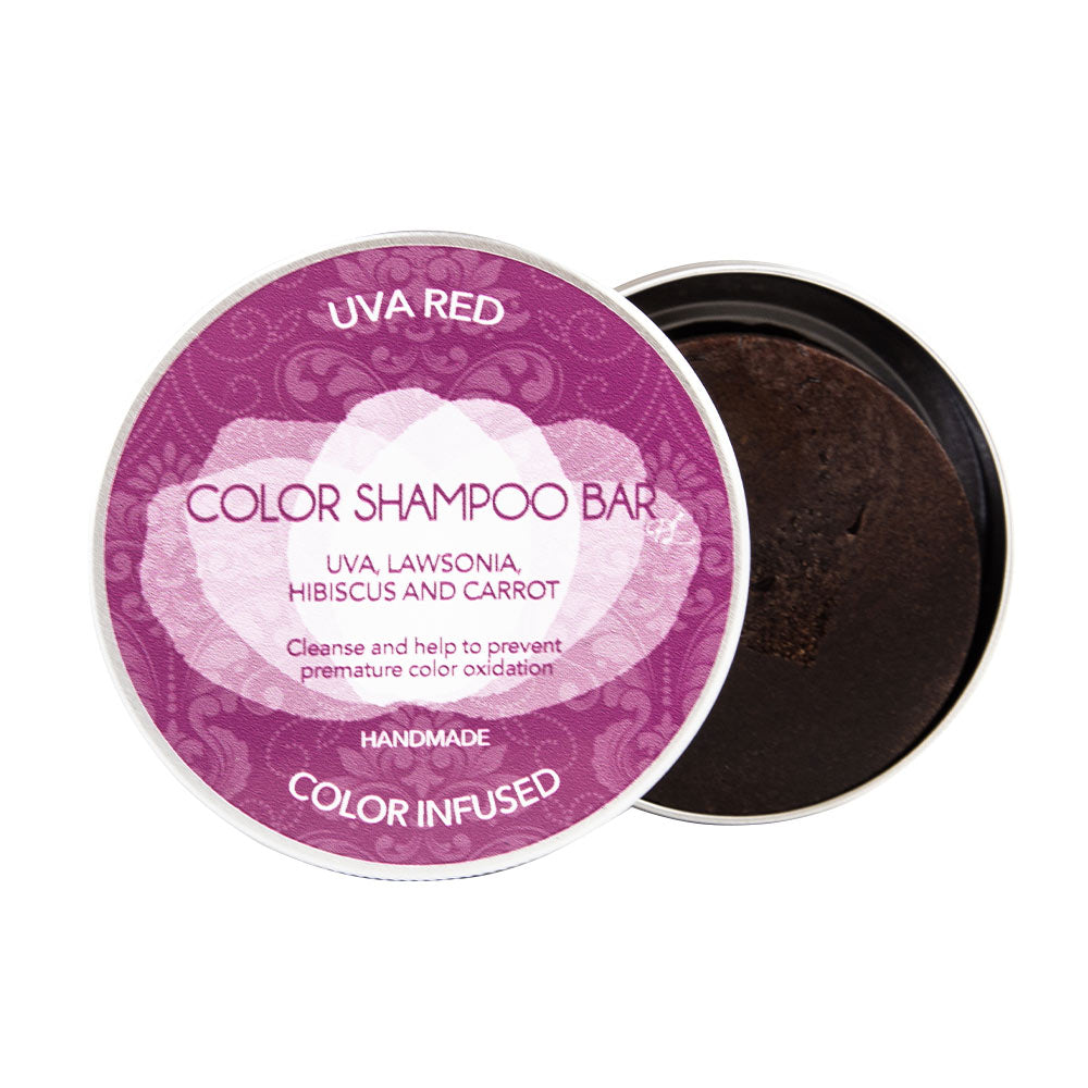 Shampooing solide ravivant pour cheveux roux/rouges