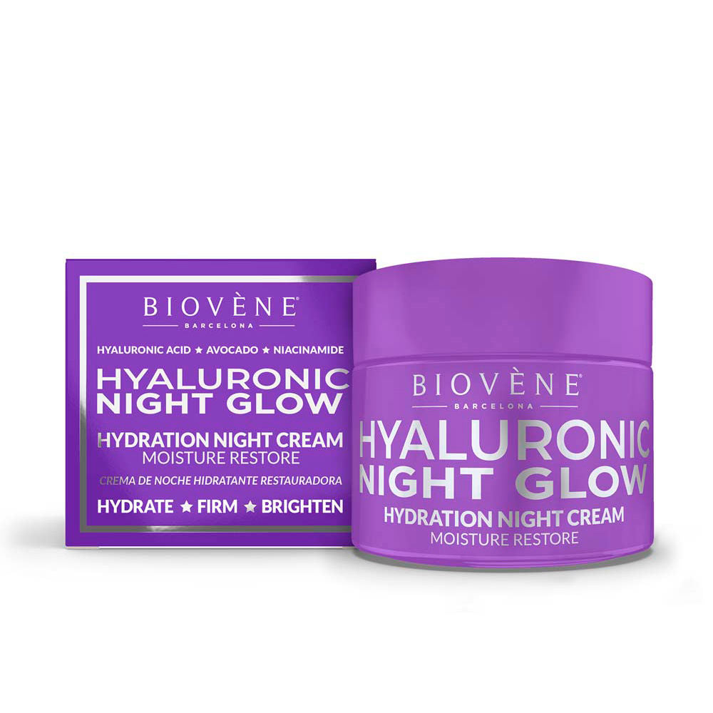 Crème de Nuit Hydratante Éclat à l'Acide Hyaluronique