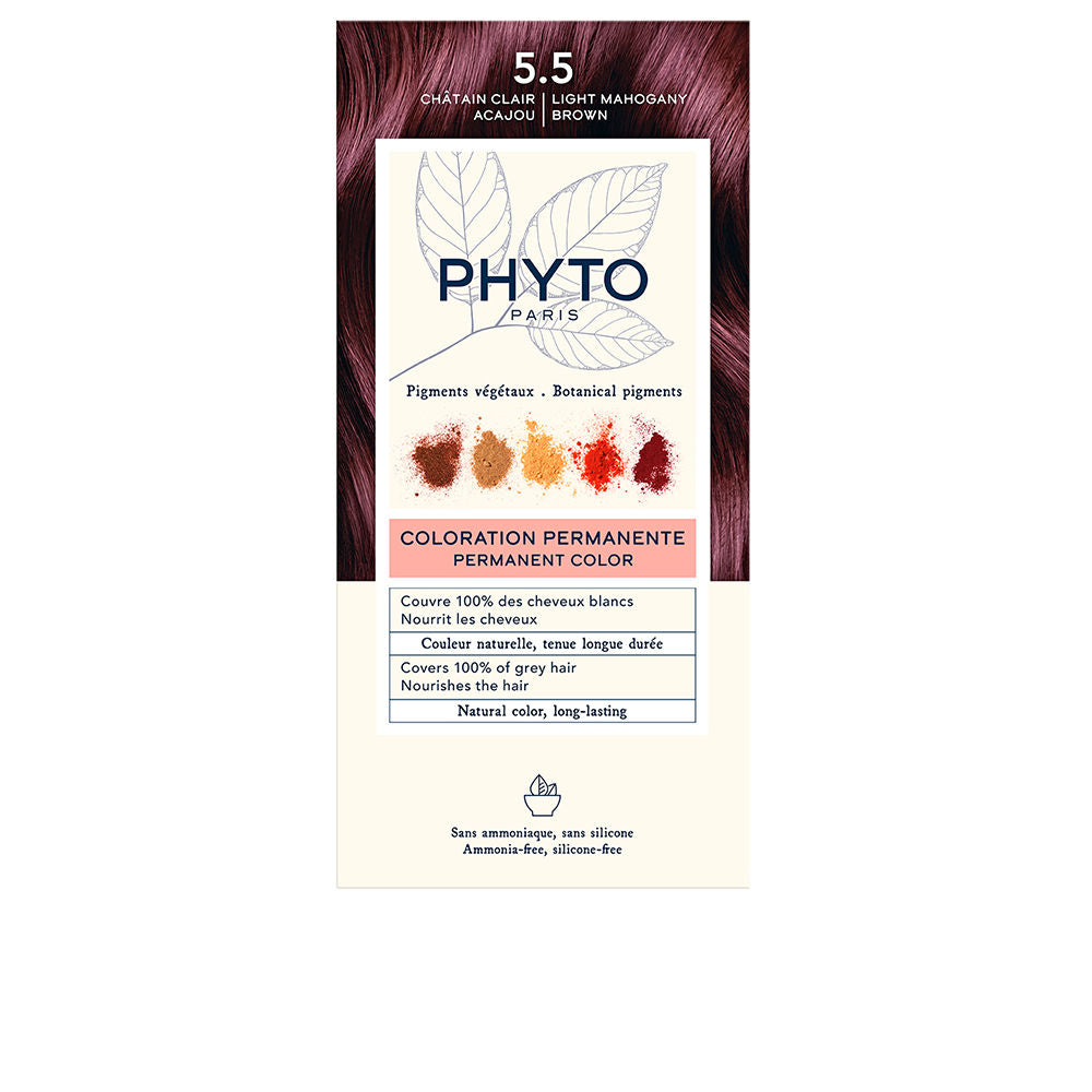 Coloration permanente aux pigments végétaux — n°5.5 Châtain clair acajou