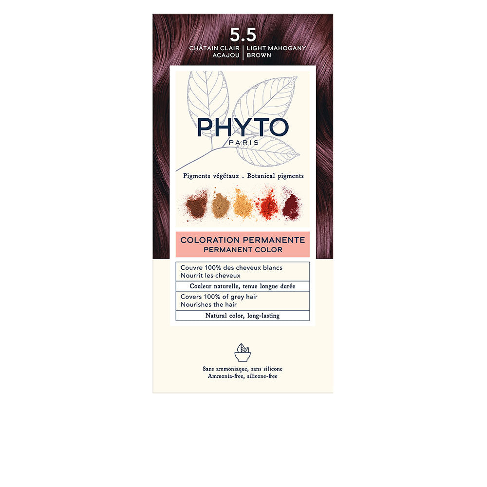 PHYTOCOLOR #5.5-Light Mahogany Brown 4 u - Plureals