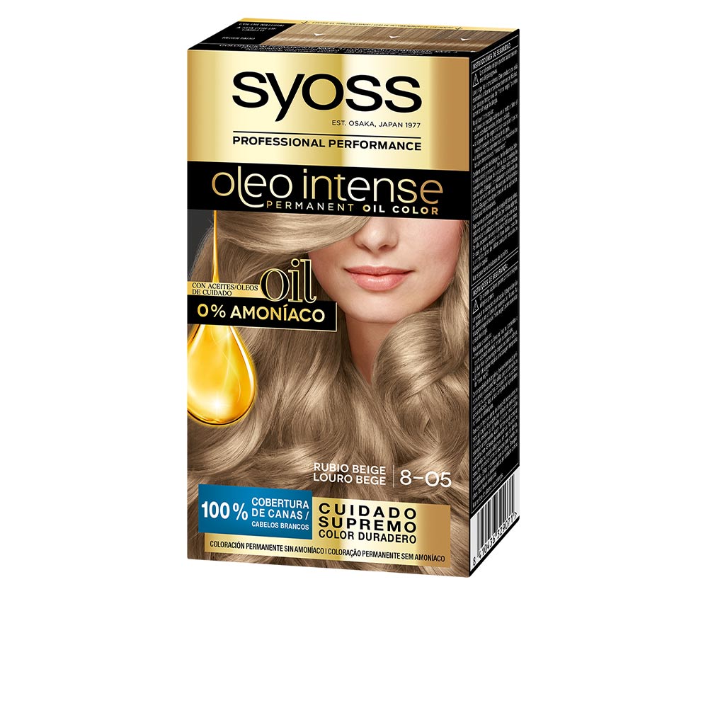 OLEO INTENSE ammonia-free hair color #8.05-beige blonde 5 pz - Woman