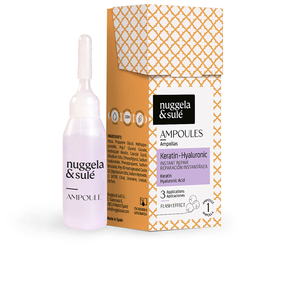 KERATIN-HYALURONIC hair ampoules 1 unit - Plureals