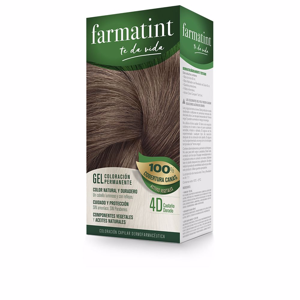 FARMATINT GEL coloración permanente #4d-castaño dorado 5 u - Unisex