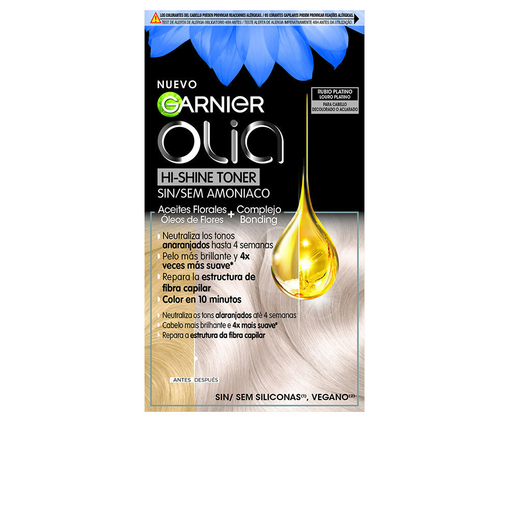 OLIA neutralizador tono sin amoniaco cabello decolorado-aclarado #rubio platino 1 u - Unisex
