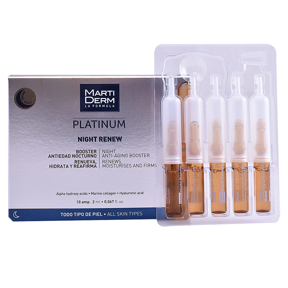 PLATINUM NIGHT RENEW ampoules 10 x 2 ml - Plureals