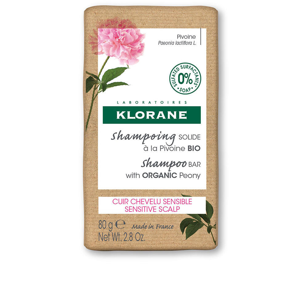 Shampooing solide bio à la pivoine