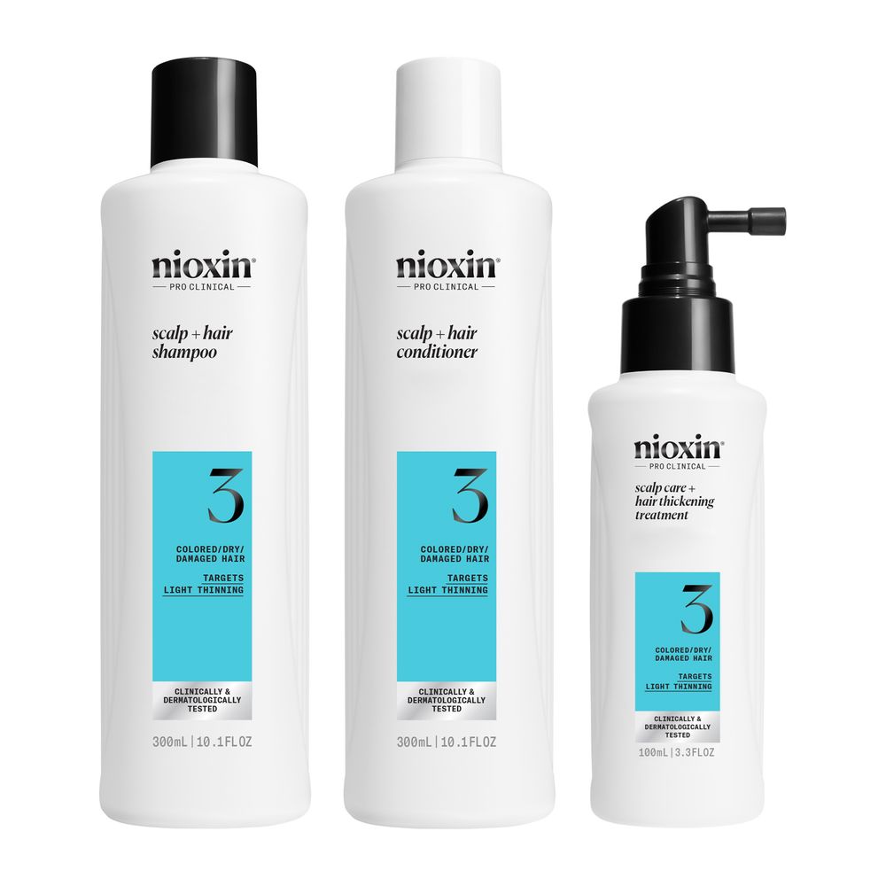 Coffret densité — System 3 (cheveux colorés, finesse légère) — 3 produits