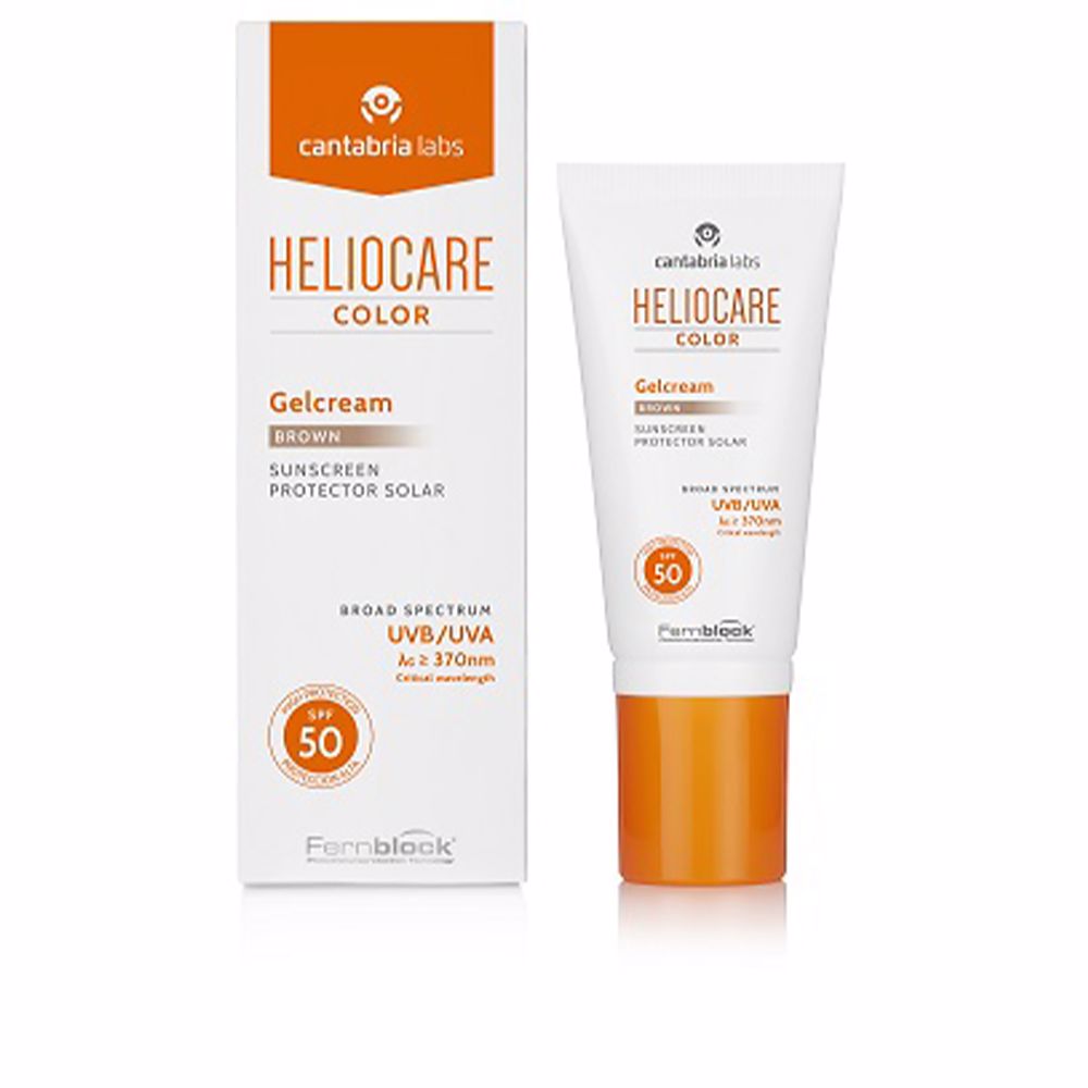 HELIOCARE COLOR sunscreen with cream gel color SPF50 #brown 50 ml - Plureals