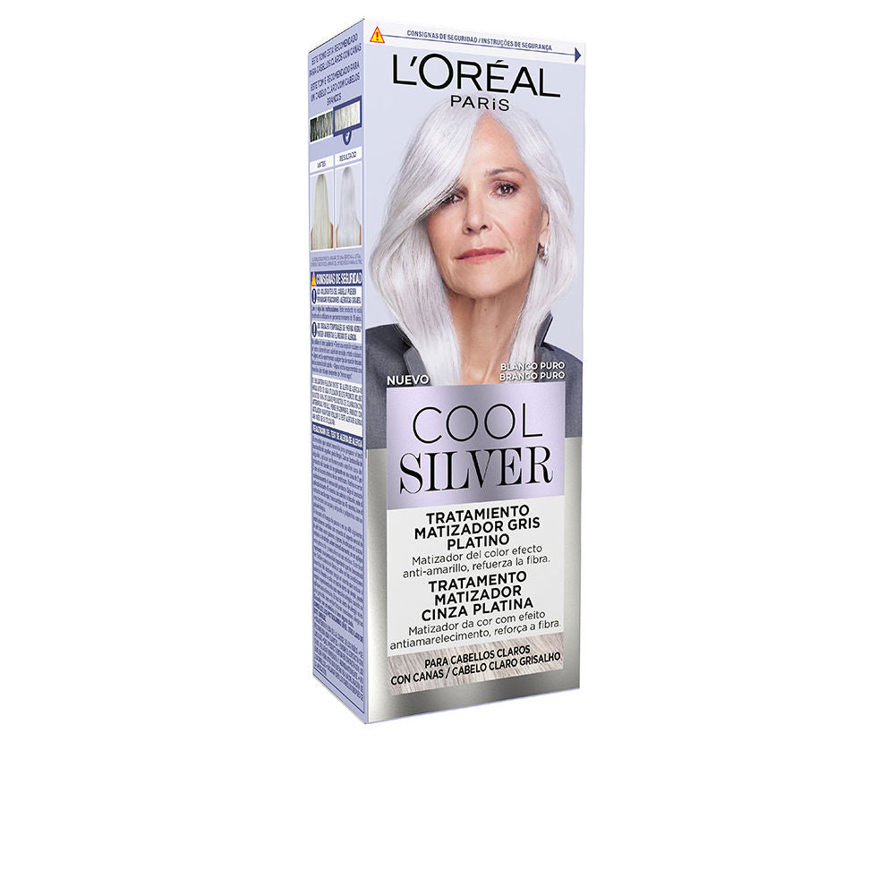 Soin déjaunissant platine pour cheveux gris et blancs