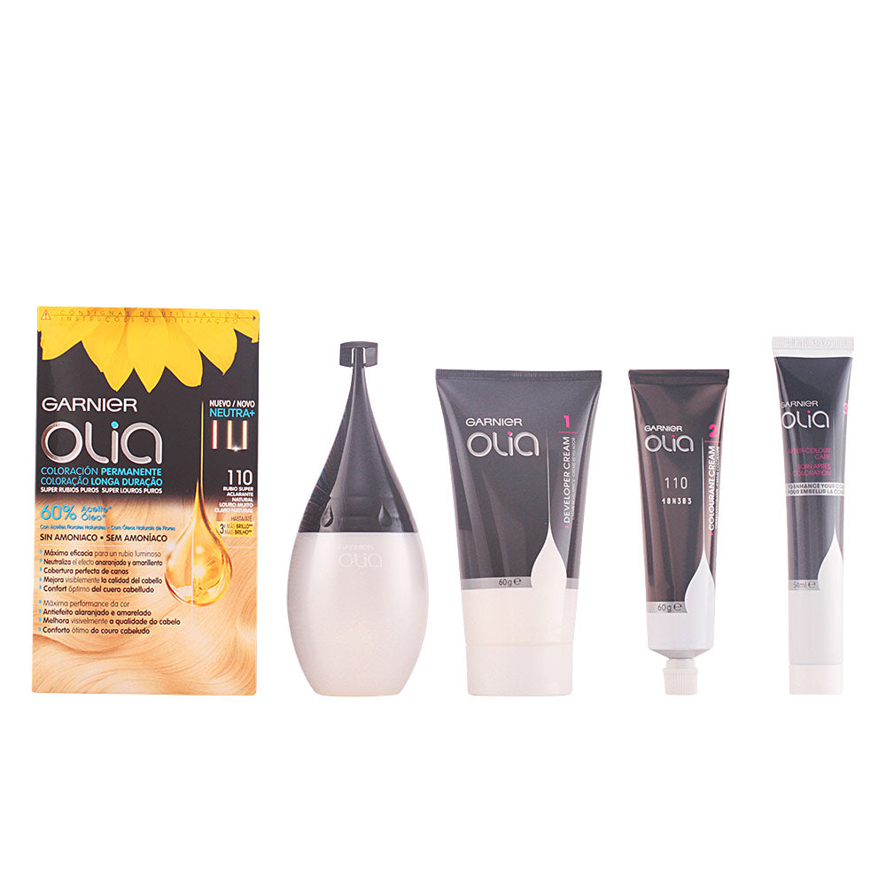 OLIA coloración permanente #110 rubio super aclarante 1 u - Plureals