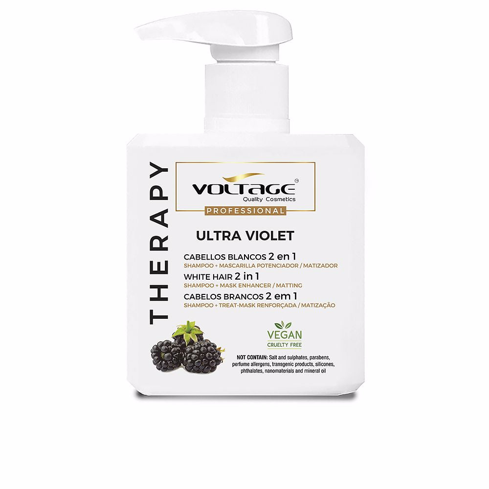 THERAPY ULTRA VIOLET cabellos blancos 2 en 1 champú-mascarilla 500 ml - Plureals