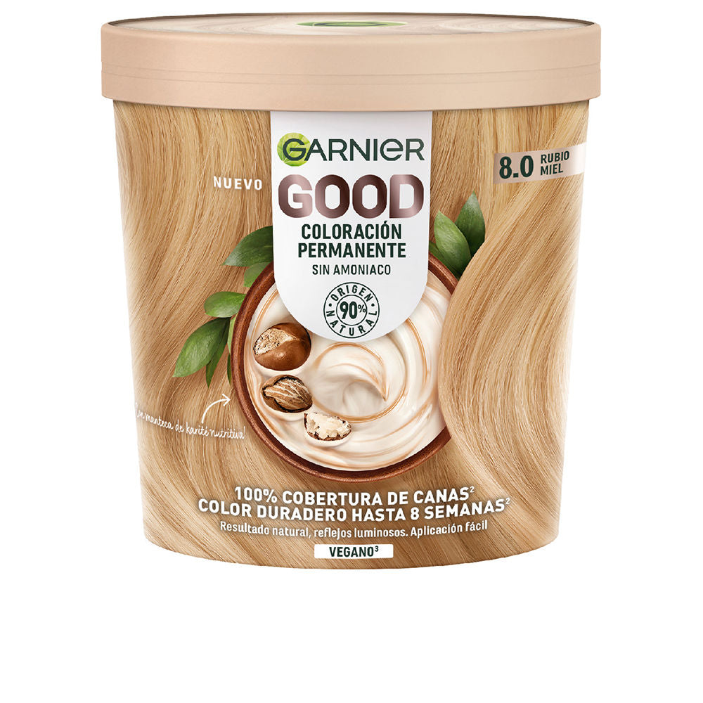 GOOD permanent color #8.0 honey blonde 217 ml - Plureals