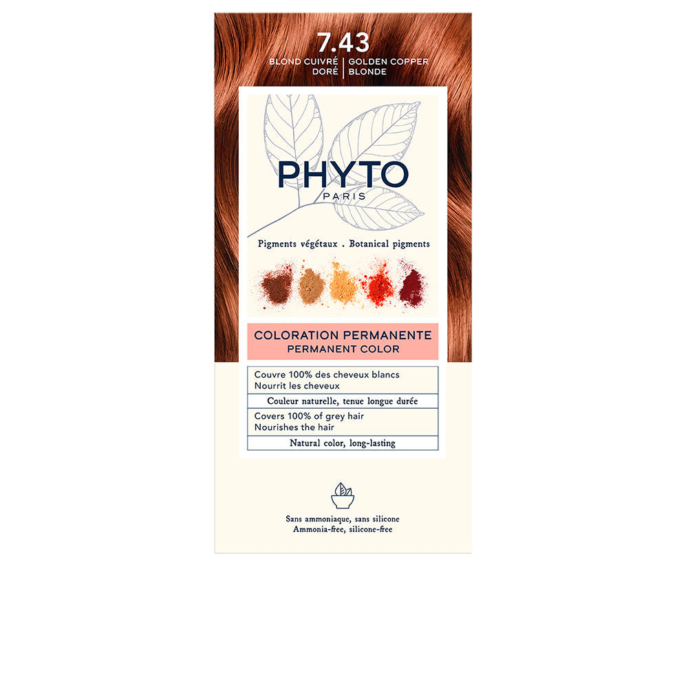 Coloration permanente aux pigments végétaux — n°7.43 Blond cuivré doré