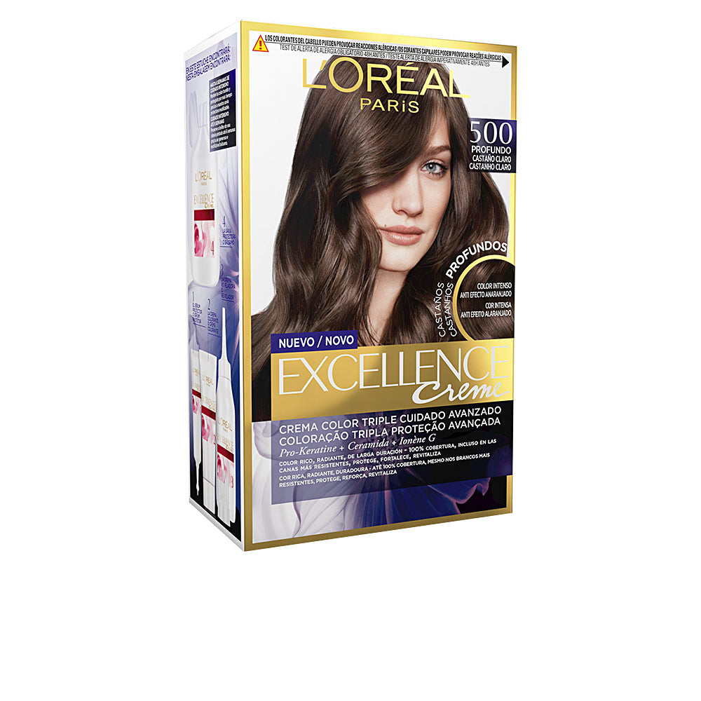 EXCELLENCE BRUNETTE hair color #500 - true light brown 192 ml - Plureals