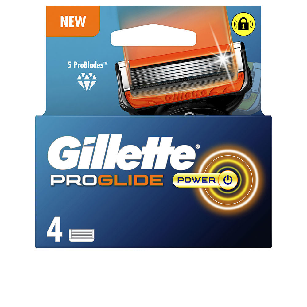 GILLETTE FUSION PROGLIDE POWER chargeur 4 recharges