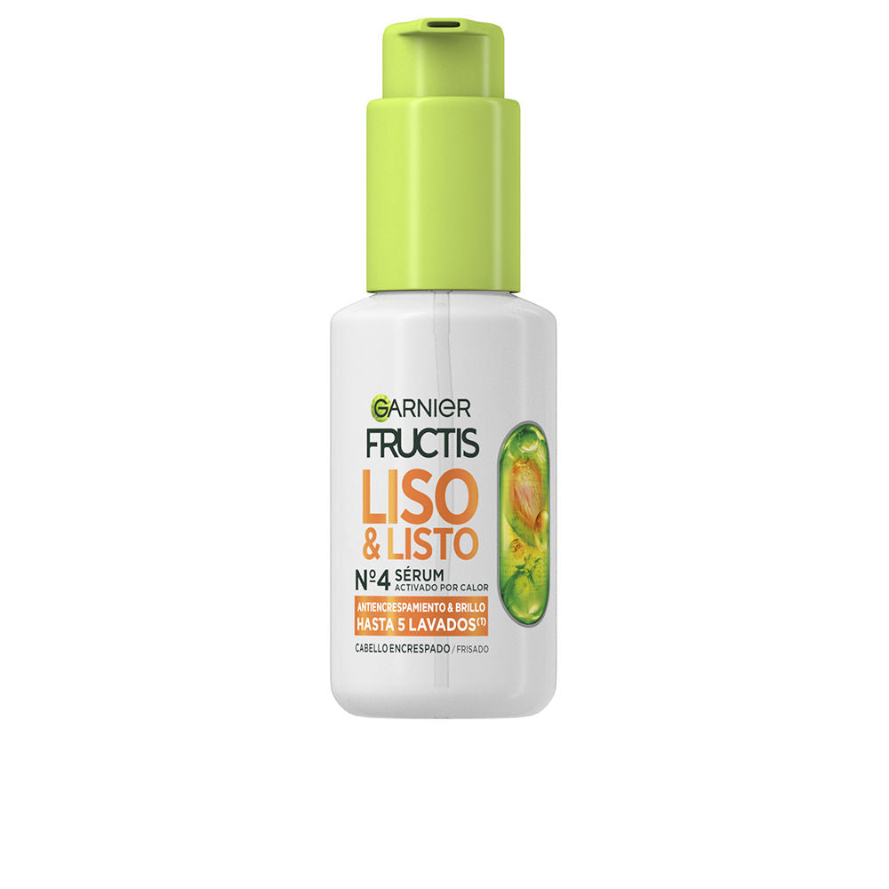 FRUCTIS LISO &amp; LISTO Nº4 heat-activated anti-frizz serum 50 ml - Plureals