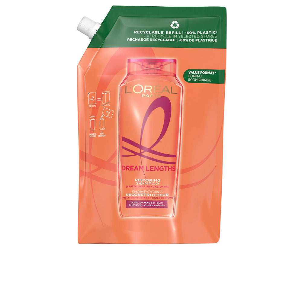 ELVIVE DREAM LONG reconstructive shampoo refill eco pack 500 ml - Plureals