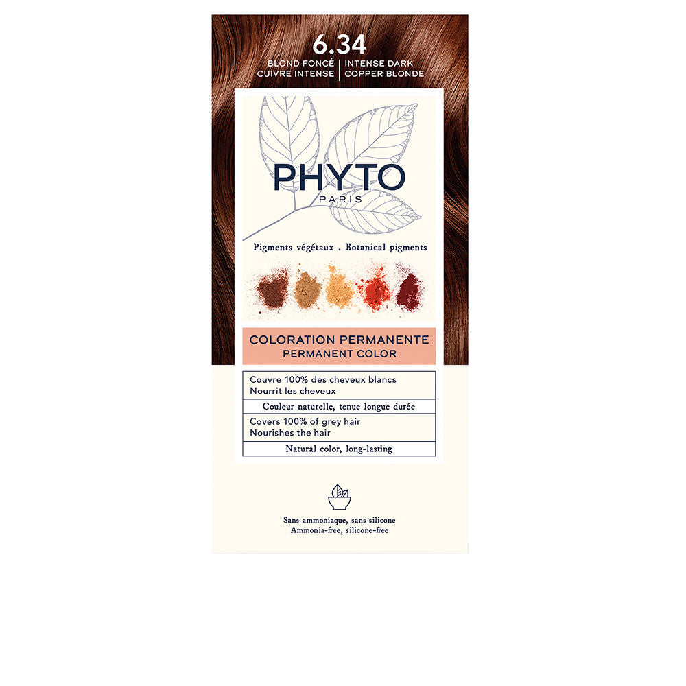 Coloration permanente aux pigments végétaux — n°6.34 Blond foncé doré cuivré