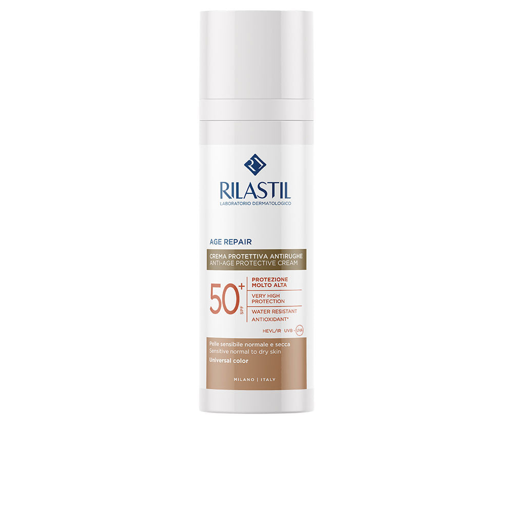 SUN SYSTEM AGE REPAIR COLOR fotoprotector antiedad con color SPF50+ 50 ml - Plureals