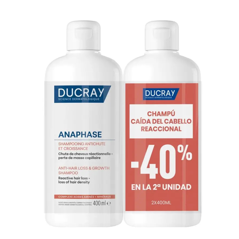 ANAPHASE anti-hair loss and hair growth shampoo pack of 2 x 400 ml