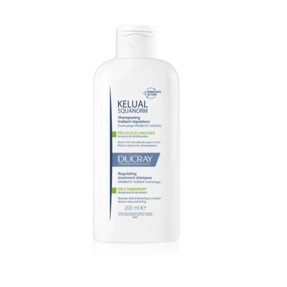 KELUAL SQUANORM shampoo for oily dandruff, pack of 2 x 200 ml - Plureals