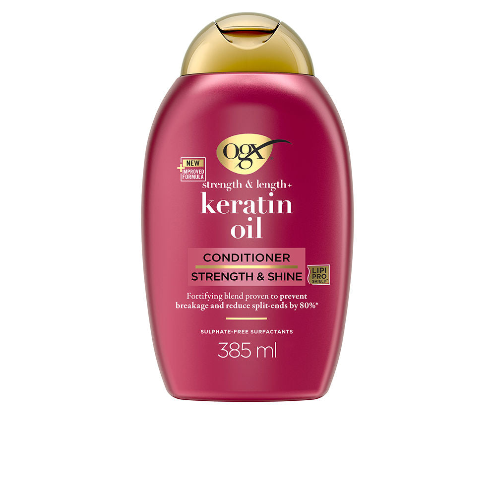 KERATIN OIL anti-breakage hair conditioner 385 ml - Plureals
