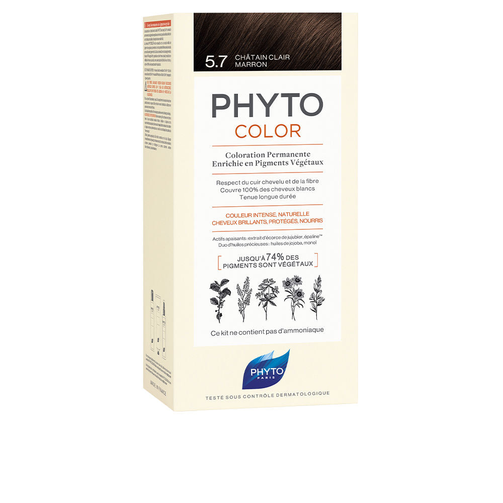 PHYTOCOLOR #5.7-castaño marrón claro 4 u - Plureals
