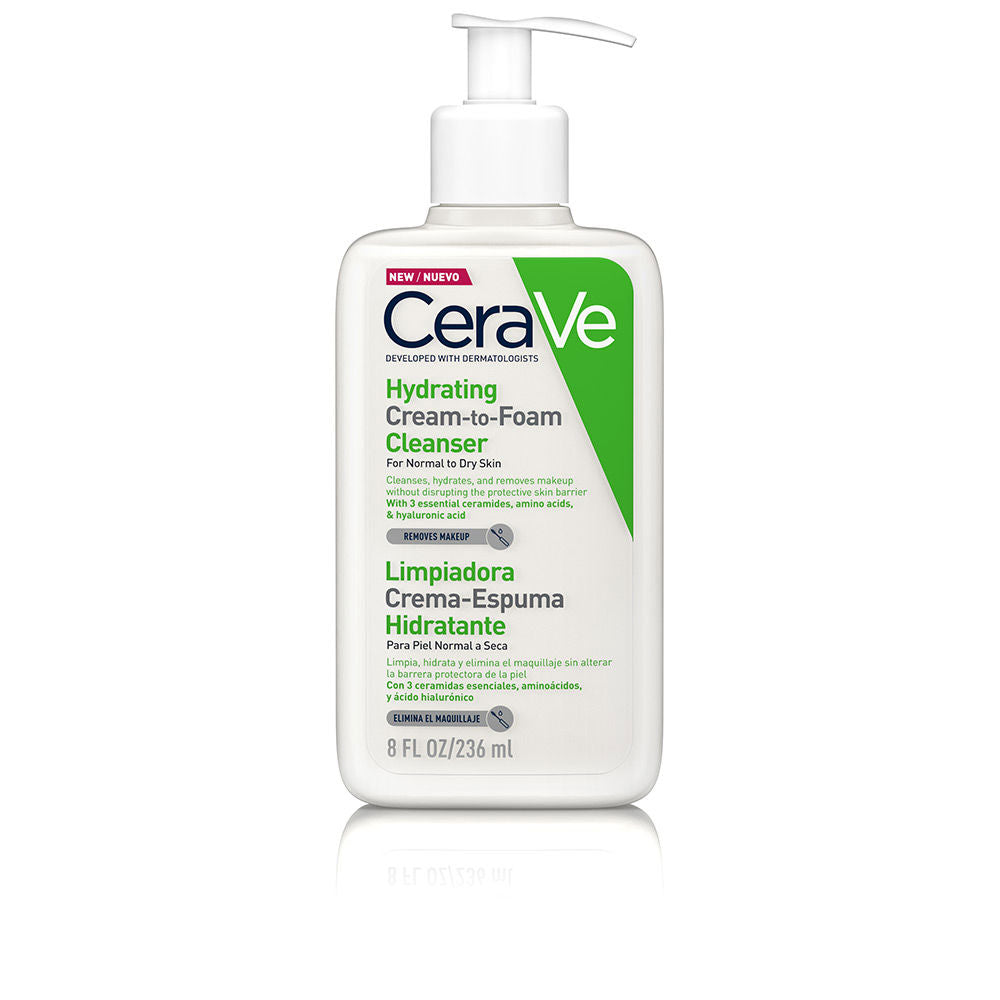 Gel Nettoyant Crème-Mousse Hydratant Peaux Normales à Sèches
